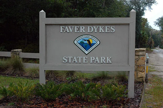 faver dykes state park sign st augustine 32086